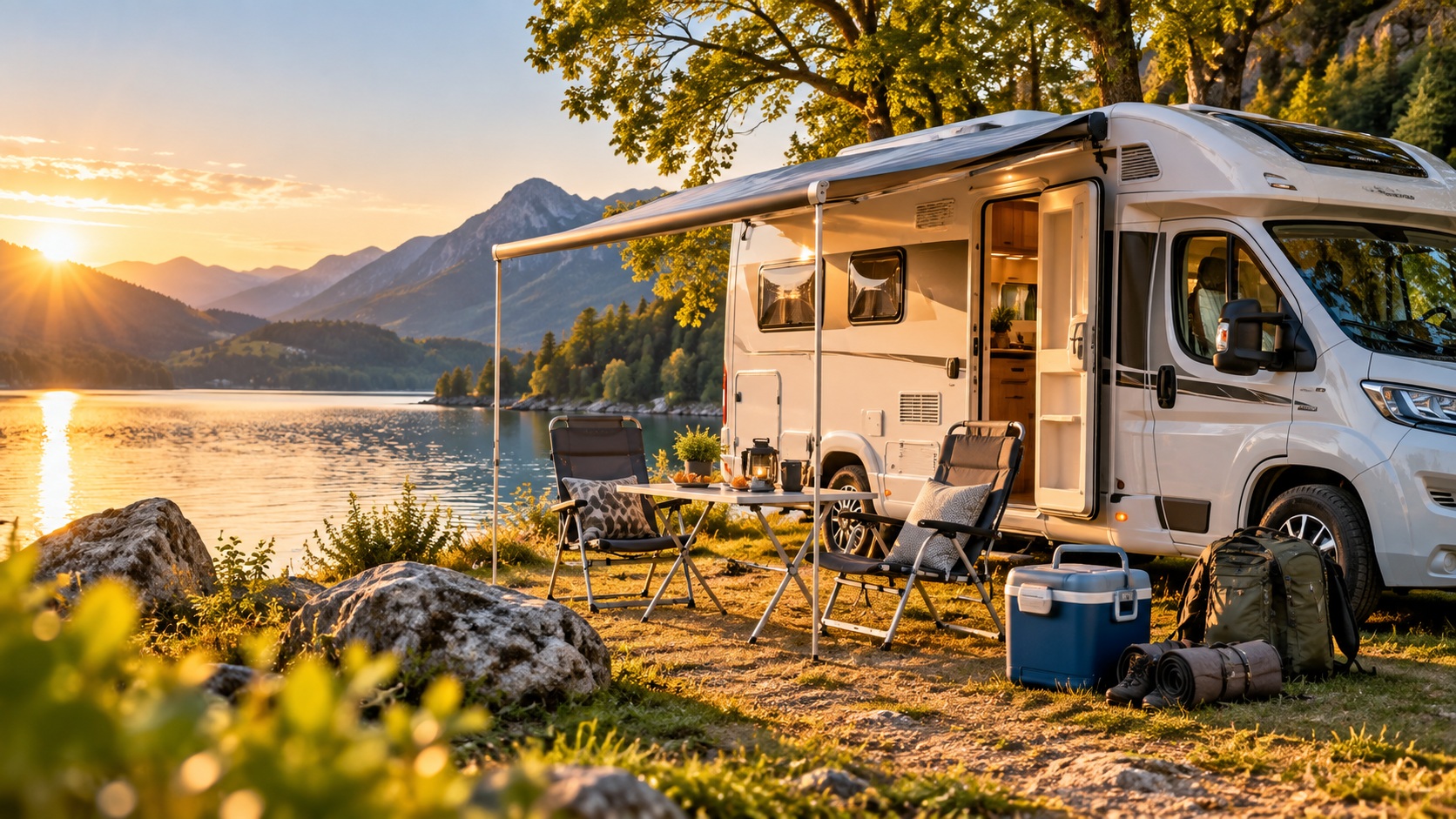 Campingausrüstung für Wohnmobil und Campingurlaub